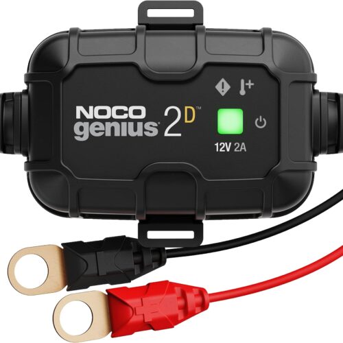 NOCO GENIUS2DEU, 2A In-Car Battery Charger, 12V Battery Charger, Battery Maintainer, Maintenance Charger and Desulfator for Auto, AG