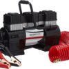 Amazon Basics - Digital Portable Air Compressor with a Pair of Battery Clips and Carry Case, BlackRed