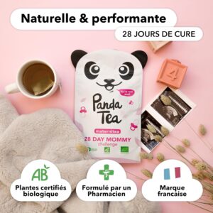 81Qap605wJL._AC_SL1500_.jpg Panda Tea Maternité Tisane BIO Sans Caféine - 28 Sachets