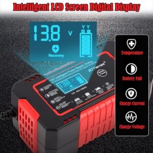 Chargeur batterie 12V 6A intelligent - mode réparation
