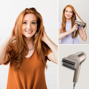 Shark STYLE iQ Seche-cheveux et styler 3-en-1, brosse de style, concentrateur, diffuseur de boucles, ionique, sechage rapide, sans d