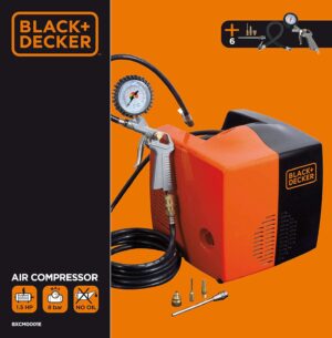 Compresseur portable BLACKDECKER BD 195 CUBO noir