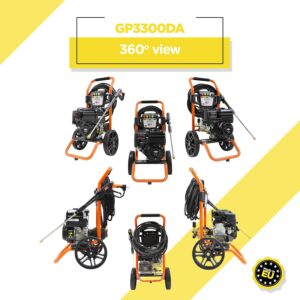 Nettoyeur Haute Pression a Essence Briggs Stratton 3200 PSI avec Pompe ANNOVI REVERBERI 208cc Machine portative a Haute Pr