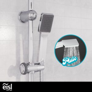 EISL EASY ENERGY DX12004-A Shower Column, Shower Column without Taps, 2 in 1 with Large Rain Shower and Rain Column Shower without T