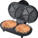 Bestron Gaufrier double pour gaufres classiques en forme de cœur, Gaufrier avec revetement anti-adhesif, Sweet Dreams collection, Co