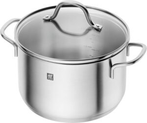 Set 5 marmites ZWILLING inox induction, 4 couvercles