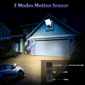 ANNIFUNLY Projecteur LED Exterieur avec Detecteur, 100W 10000LM Spot LED Exterieur Avec Detecteur IP67 Etanche Projecteur Exterieur