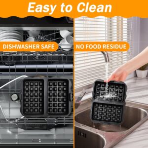 2 Pieces Moule Gaufre Air Fryer pour Ninja AF400EU, AF451EU et SL400EU, Moule Silicone Patisserie Accessoires Air Fryer, Moule Gatea