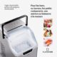 Machine à glaçons Klarstein 12 kg/24 h, 4 min, LED