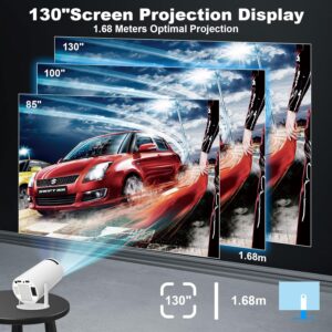 Mini projecteur 4K portable WiFi 6 Android 11 1080p
