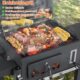81Sw5gOYCZL._AC_SL1500_.jpg Barbecue Charbon de Bois, Chariot a Barbecue XXL, Grand Grill XXL a Charbon avec Couvercle, Roues et Thermometre, Reglable en Hauteu