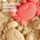 hahaland Kit de Jouets de Plage Enfant, Jouet de Sable avec Seau Plage pour Bebes Enfant, Turtle Crocodile Baleine Crabe Moules Joue