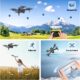 Drone Pliable pour Enfants et Debutants, DemarrageAtterrissage a une Touche, Flip 360, FPV Drone avec Camera HD 2 Batteries, Cap