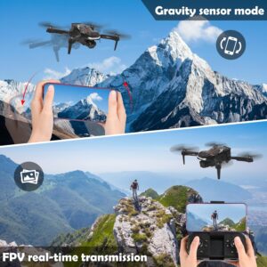 Mini Drone pour Enfant avec Camera 1080P HD, Avec une touche decollageatterrissage, Flip 3D, Capteur de gravite, Controle gestuel,
