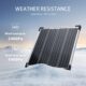 Nicesolar Panneau solaire monocristallin 20 W 12 V pour charge d'energie 1224 V independant du reseau pour le camping