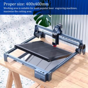 Table de travail laser a fossettes SCULPFUN avec coussin de protection laser pour machine laser S9 S10 S6 A10 X7 A5 Pro,400x400mm No
