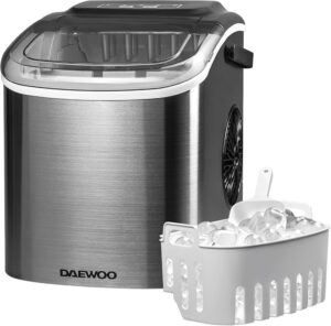 Machine à glaçons portable Daewoo 12 kg/24h autonettoyante
