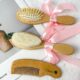 Lot De 3 Brosses A Cheveux Personnalisees For Bebe, Brosse Et Peigne En Bois, Brosse De Massage De Tete For Bebe, Nouveau-ne Bapteme