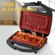 YASHE Grill Panini, 750W Appareil Panini avec Plaques Anti-adhesif, Appareil Croque Monsieur, Temperature Automatique, Indicateur LE
