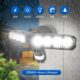 SANSI Projecteur LED Exterieur 3600LM avec Detecteur de Mouvement, Spot LED Exterieur 5000K avec 2 Tetes Reglables, Lumiere de Secur