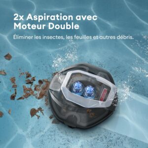 Ultenic Pooleco 10 Pool Robot, Wireless Pool Vacuum Cleaner 90min and 2.5 Liters, Self-Parking, Easy Care, for All Shapes and Surfac