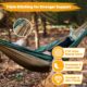 NATUREFUN Hamac Ultra-leger de Voyage Camping 300 kg Capacite de Charge,(275 x 140 cm) Nylon a Parachute 2 x Mousquetons de quali