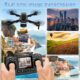 Drone avec camera, Moteur sans balais FPV Drone avec ecran 2.4 inch adulte, Auto-Hover, Controle gestuel, 32GB SD Card with Card Rea