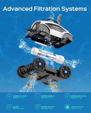 Robot piscine WYBOT 130 min - Double moteur, puissant