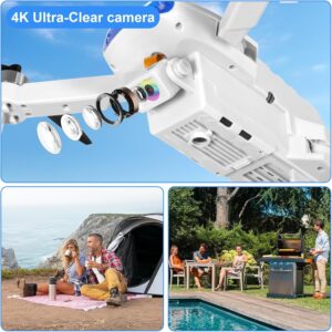 Drone pour Enfant avec Camera 1080P HD, Drone Quadricoptere FPV WiFi Telecommande, Mode sans Tete, Maintien d'Altitude, 360Flips, C