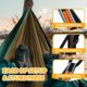 NATUREFUN Hamac Ultra-leger de Voyage Camping 300 kg Capacite de Charge,(275 x 140 cm) Nylon a Parachute 2 x Mousquetons de quali