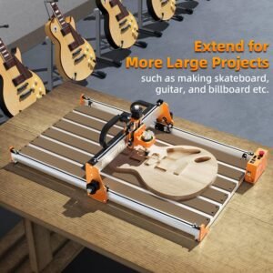 FoxAlien Masuter Pro Kit d'extension 4080 avec Spoilboard hybride ameliore pour CNC fraiseuse Masuter Pro Working Area Extend (15.75