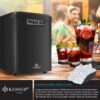KESSER® Machine à glaçons | Machine à glaçons acier inoxydable | Machine à glace | 12 kg 24 h | Préparation en 7 min | Réservoir d'e