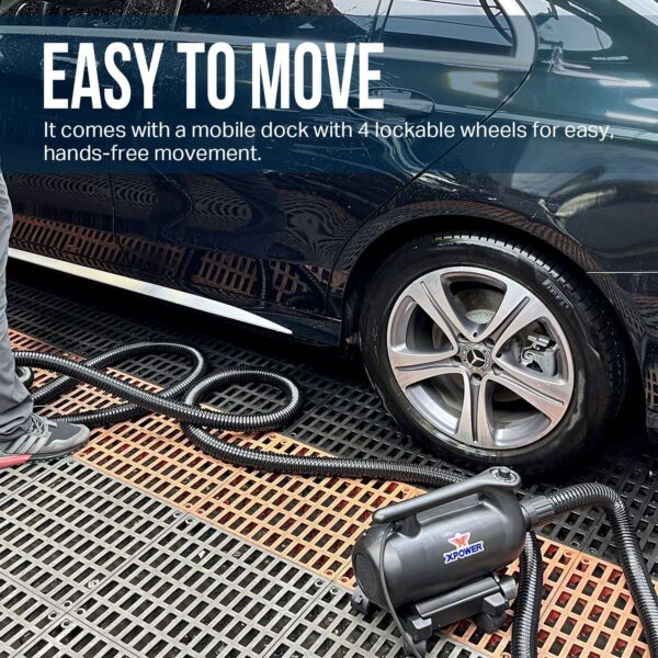 XPOWER Professionnel Car Drying Blower with Mobile Docking Station (A-16)