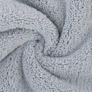 Serviette turban microfibres Polyte 2 pièces - gris 31x71 cm