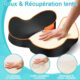 Coussin coccyx POOTACK en mousse à mémoire ergonomique