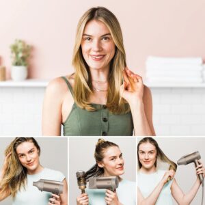 Shark STYLE iQ Seche-cheveux et styler 3-en-1, brosse de style, concentrateur, diffuseur de boucles, ionique, sechage rapide, sans d