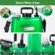 DOUBFIVSY Pulverisateur de Jardin 5L, Pulverisateur Electrique a Batterie Pression avec 4 Buses Reglable, Indicateur du Niveau de Ba