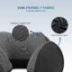 Eono Coussin de Voyage, Oreiller de Voyage a Memoire de Forme, Coussin Voyage Ergonomique pour Avion et Train, Masque pour Dormir, B