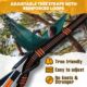 NATUREFUN Hamac Ultra-leger de Voyage Camping 300 kg Capacite de Charge,(275 x 140 cm) Nylon a Parachute 2 x Mousquetons de quali