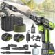 81bk5vziLzL._AC_SL1500_.jpg highsam Pressure Washer Nettoyeur haute pression sans fil 4 vitesses max. 120 bar avec 2 batteries 4,0 Ah, buse rotative 6 en 1 et 1