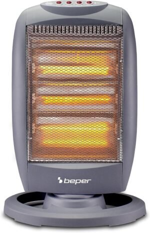 Radiateur halogène oscillant BEPER 1200W silencieux
