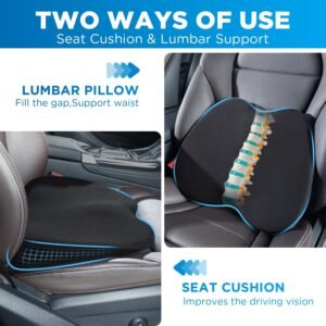 81c-mab2juL._AC_SL1500_.jpg Coussin voiture mémoire de forme Qutool — siège conducteur
