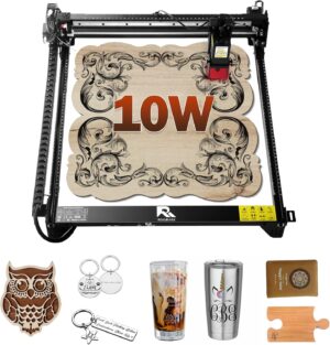 Roomark Machine de gravure laser, sortie, gravure sur bois et metal, taille de travail maximale de, machine de decoupe laser et mach