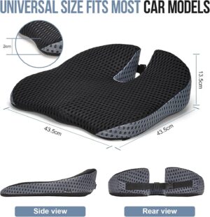Coussin siège voiture Ajiteogy - Mousse mémoire antidérapant