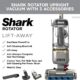 Shark LA502 Rotator Lift-Away ADV DuoClean PowerFins Aspiradora Vertical Con Cepillo autolimpiable, Potente Pastilla de Pelo