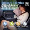 BOACAY Couverture de Voyage Douce et Chaude pour Avion et Voiture - Essentiel pour Les Longs Vols pour Femmes, Hommes, Enfants - Ore