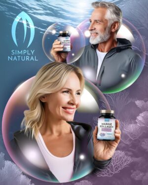 Premium Collagene Marin Complex 1000mg hautement dose Acide Hyaluronique - 120 Caps Coenzyme Q10, Zinc, Cuivre, Manganese, Vitam