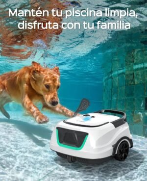 81dFTOyJmuL._AC_SL1500_.jpg WYBOT Pro Wireless Pool Robot with Double Motorisation, 120 Min Continuous Suction for Family Swimming Pool 100 m2, High Efficiency