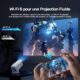 WOLFANG 4K Video ProjectorBuilt-in App Official Netflix, 26000 Lumen Projector with WiFi 6, 50 Zoom, 180 Rotation Mini Project