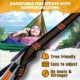 NATUREFUN Hamac Ultra-leger de Voyage Camping 300 kg Capacite de Charge,(275 x 140 cm) Nylon a Parachute 2 x Mousquetons de quali